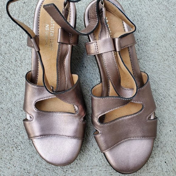 Naturalizer Bronze Sandals - Picture 1 of 6
